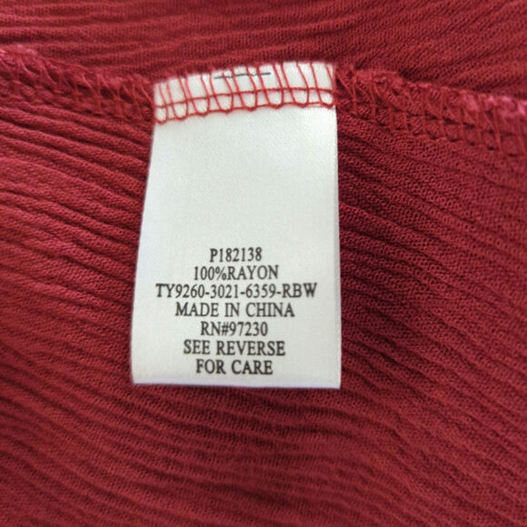 Almost Famous Tie Front Hi-Low Burnt Orange Bohemian Kimono MEDIUM NWT - Picture 11 of 13